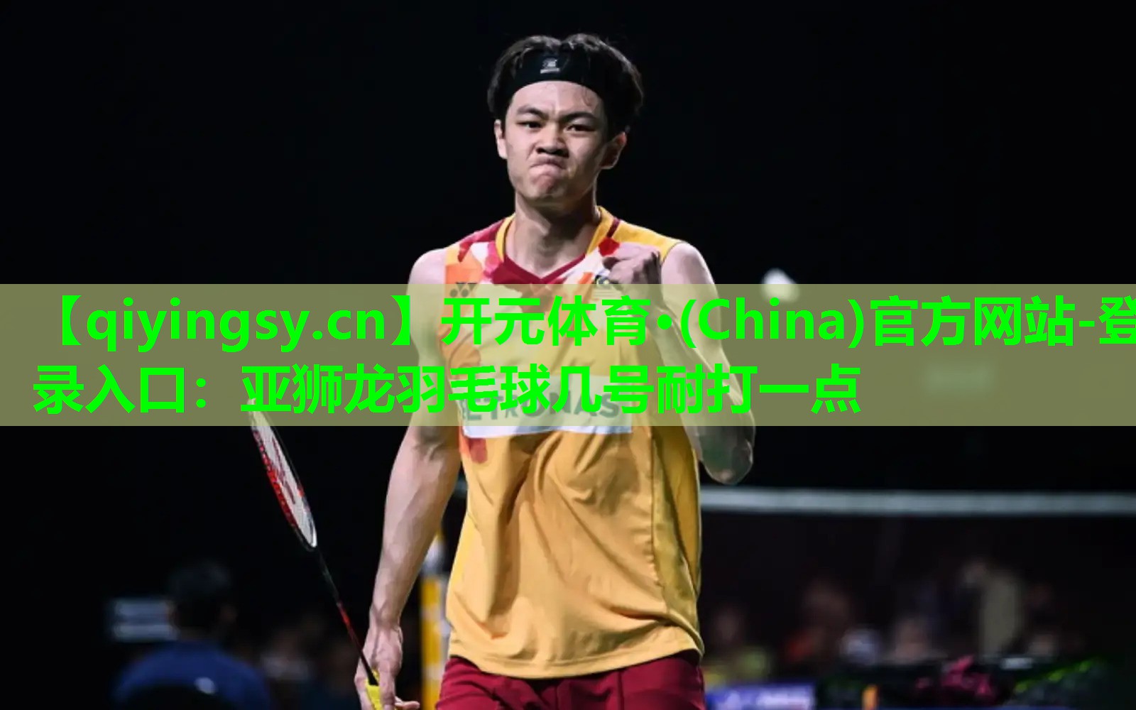 <strong>开元体育·(China)官方网站-登录入口：亚狮龙羽毛球几号耐打一点</strong>